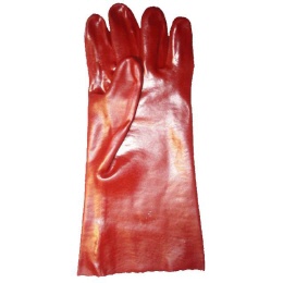 PVC Handschuh rot Gr. 10